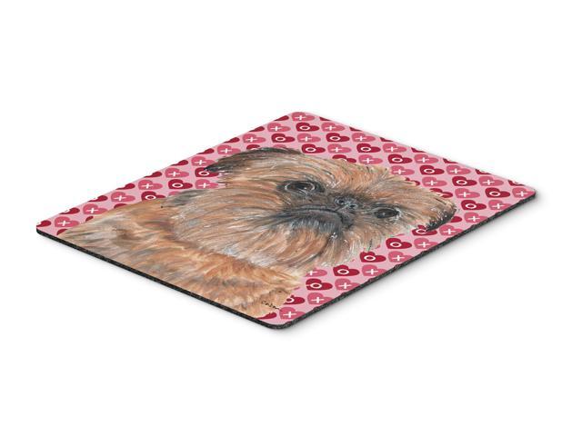 Brussels Griffon Valentine's Love Mouse Pad Hot Pad or Trivet