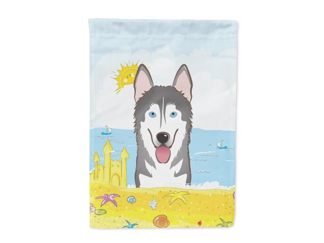 Alaskan Malamute Summer Beach Flag Garden Size BB2086GF