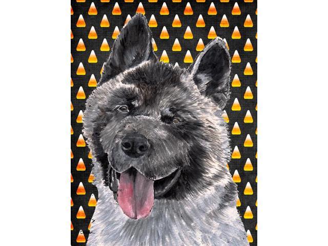 Akita Candy Corn Halloween Flag Garden Size SC9486GF