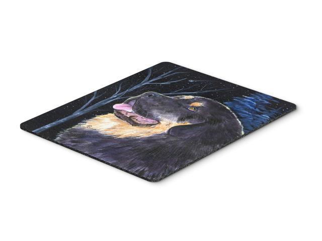 Starry Night Tibetan Mastiff Mouse Pad Hot Pad or Trivet