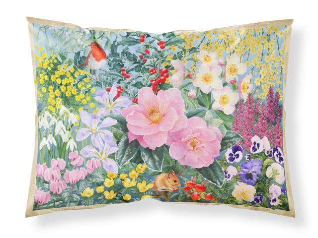 Winter Floral by Anne Searle Fabric Standard Pillowcase SASE0956PILLOWCASE