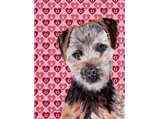 Norfolk Terrier Puppy Hearts and Love Flag Garden Size SC9711GF