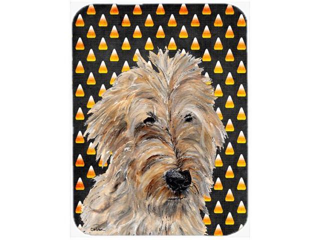 Golden Doodle 2 Candy Corn Halloween Mouse Pad Hot Pad or Trivet SC9667MP