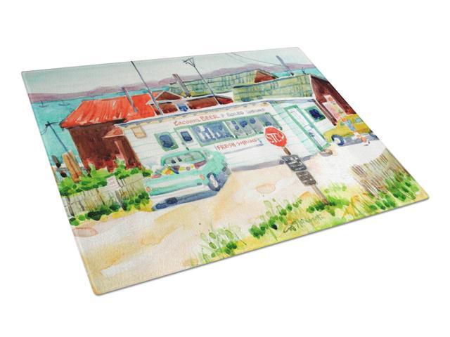 Tacoma Beer and Boiled Shrimp Market Glass Cutting Board Large 6141LCB