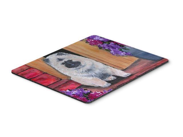 Keeshond Mouse pad hot pad or trivet