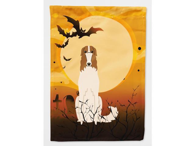 Halloween Borzoi Flag Canvas House Size BB4289CHF