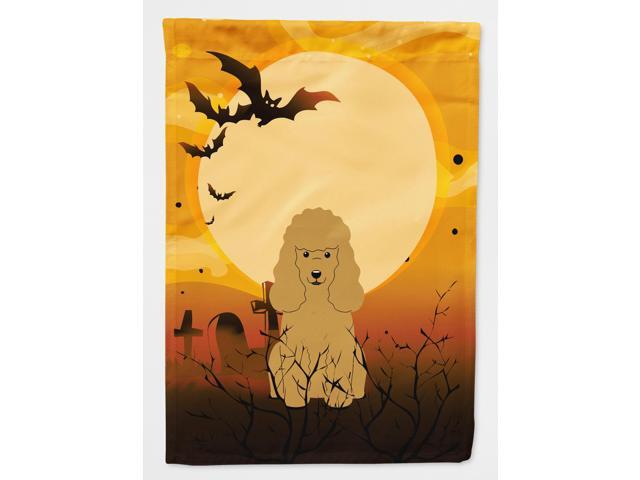 Halloween Poodle Tan Flag Canvas House Size BB4335CHF