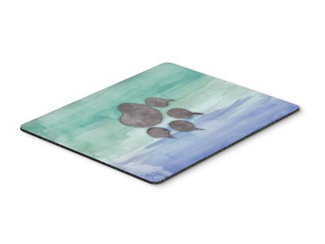Cat Paw Watercolor Mouse Pad Hot Pad or Trivet BB7356MP