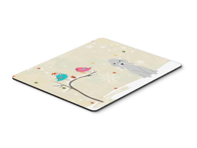 Christmas Presents between Friends Bedlington Terrier Blue Mouse Pad Hot Pad or Trivet BB2562MP
