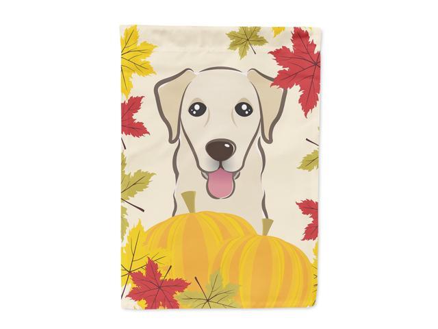Golden Retriever Thanksgiving Flag Canvas House Size BB2058CHF