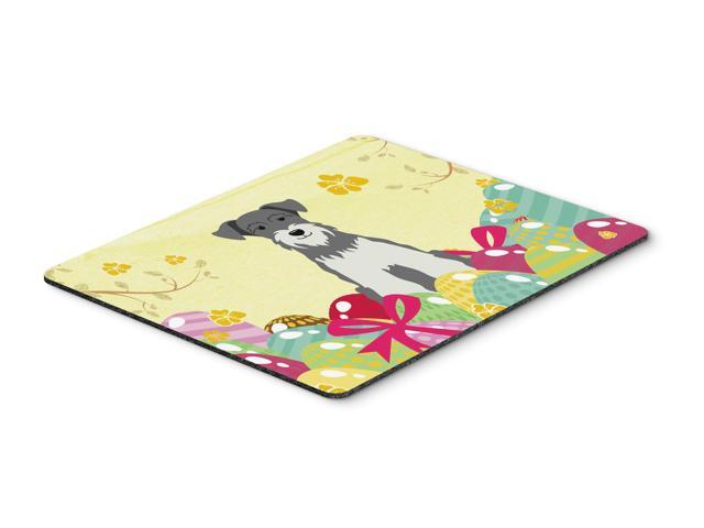 Easter Eggs Miniature Schanuzer Salt and Pepper Mouse Pad Hot Pad or Trivet BB6054MP