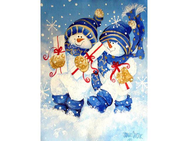 Holiday Delivery Snowman Flag Garden Size PJC1014GF