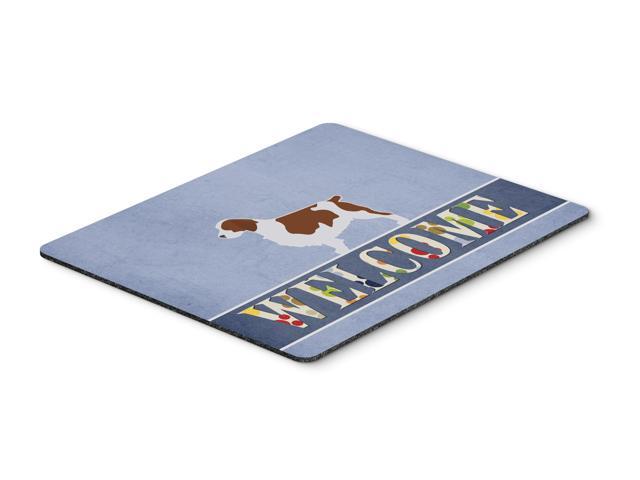 Welsh Springer Spaniel Welcome Mouse Pad Hot Pad or Trivet BB5504MP