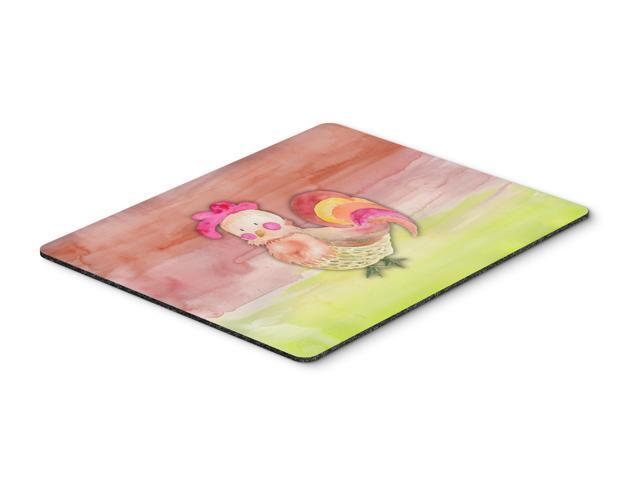 Rooster Watercolor Mouse Pad Hot Pad or Trivet BB7417MP