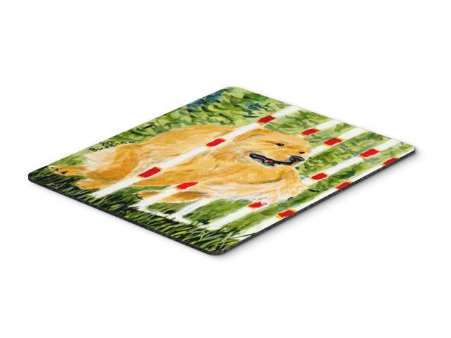 Golden Retriever Mouse Pad / Hot Pad / Trivet