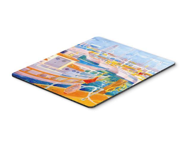 Shirmp Boats Mouse Pad Hot Pad or Trivet