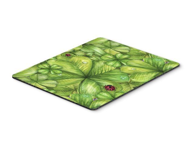 Shamrocks and Lady bugs Mouse Pad Hot Pad or Trivet BB5754MP
