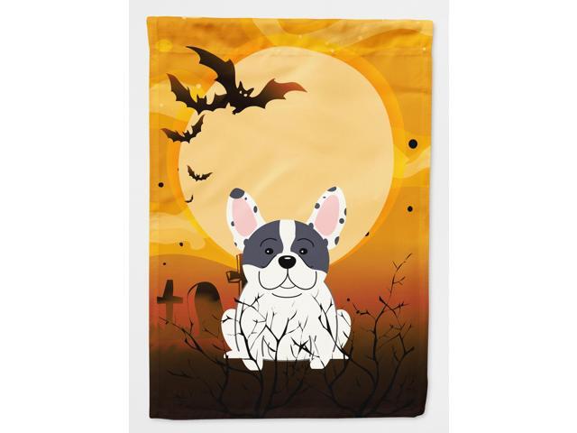 Halloween French Bulldog Piebald Flag Canvas House Size BB4277CHF