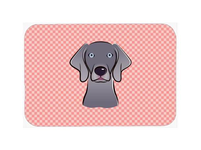 Checkerboard Blue Weimaraner Mouse Pad Hot Pad or Trivet BB1231MP