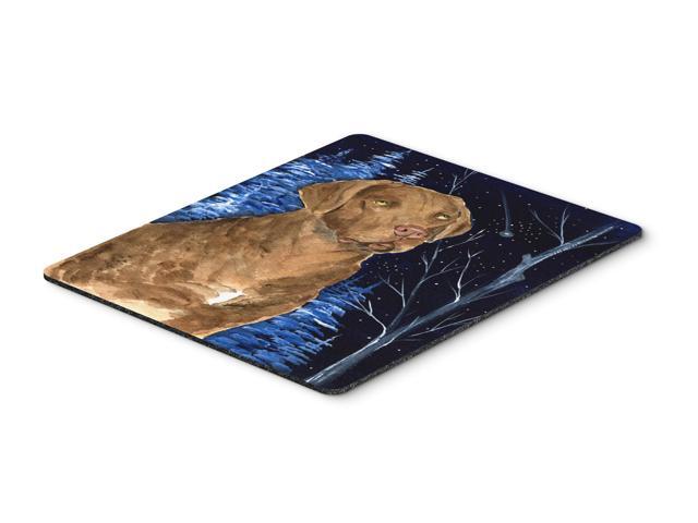Starry Night Chesapeake Bay Retriever Mouse Pad / Hot Pad / Trivet