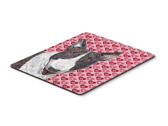Bull Terrier Valentine's Love Mouse Pad Hot Pad or Trivet