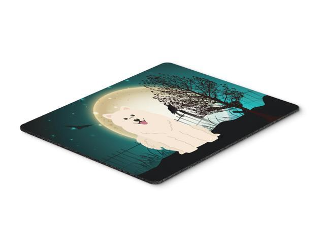 Halloween Scary Samoyed Mouse Pad Hot Pad or Trivet BB2220MP