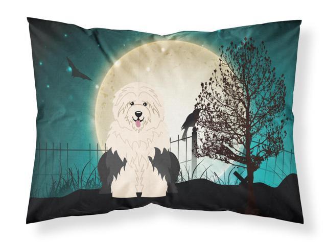 Halloween Scary Old English Sheepdog Fabric Standard Pillowcase BB2286PILLOWCASE