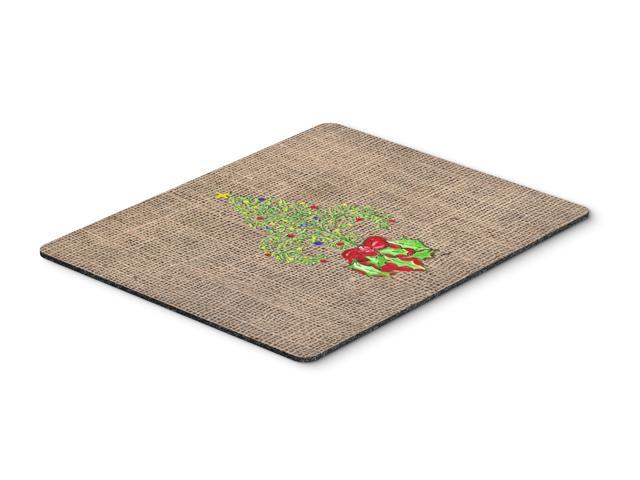 Christmas Tree Fleur de lis Mouse pad hot pad or trivet