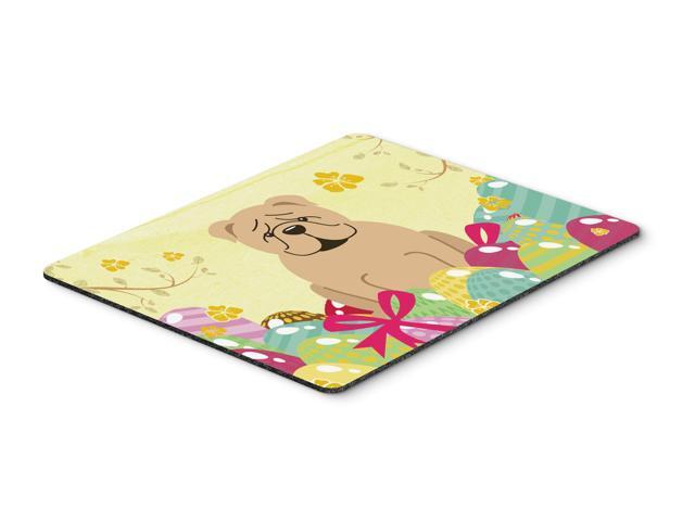 Easter Eggs English Bulldog Fawn Mouse Pad Hot Pad or Trivet BB6124MP