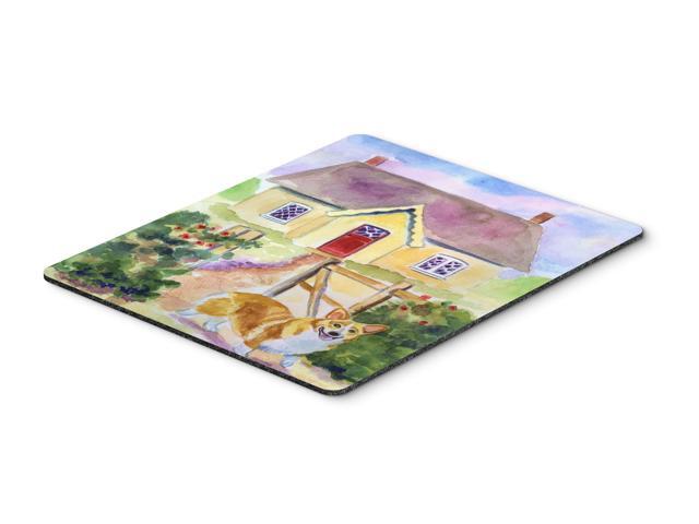 Pembroke Corgi Cottage Visit Mouse Pad Hot Pad or Trivet 7367MP