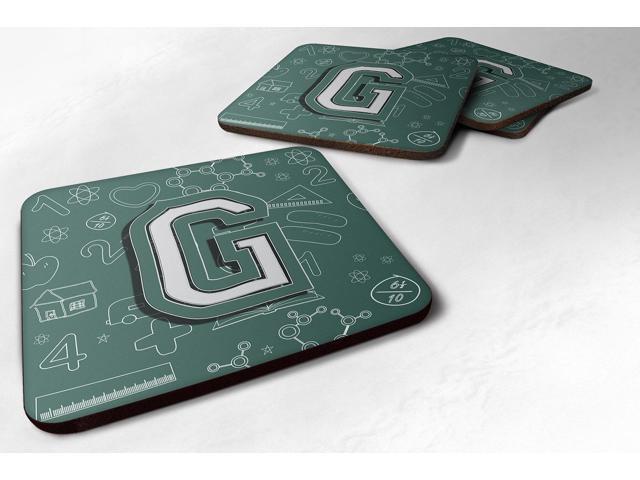 Set of 4 Letter G Back to School Initial Foam Coasters CJ2010-GFC