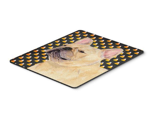 French Bulldog Candy Corn Halloween Portrait Mouse Pad Hot Pad or Trivet