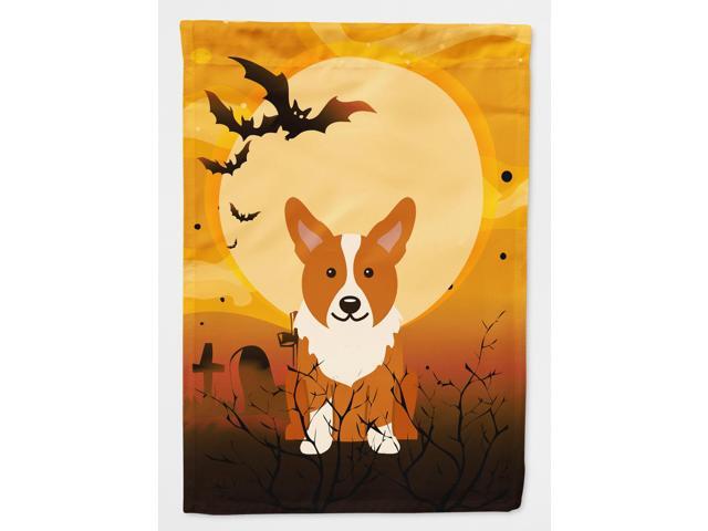 Halloween Corgi Flag Canvas House Size BB4366CHF