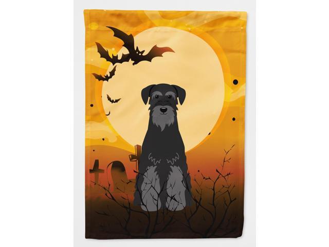 Halloween Standard Schnauzer Black Flag Canvas House Size BB4298CHF
