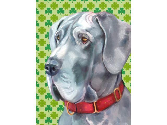 Great Dane St Patrick's Day Shamrock Flag Garden Size LH9570GF