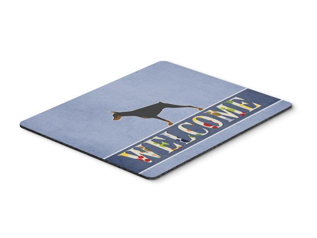 Doberman Pinscher Welcome Mouse Pad Hot Pad or Trivet BB5564MP