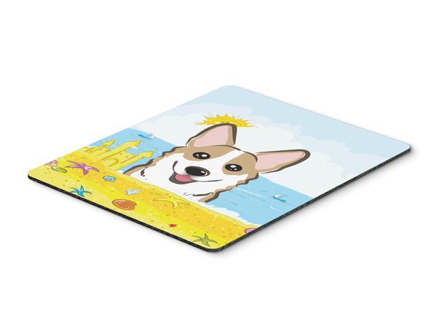 Sable Corgi Summer Beach Mouse Pad Hot Pad or Trivet BB2121MP