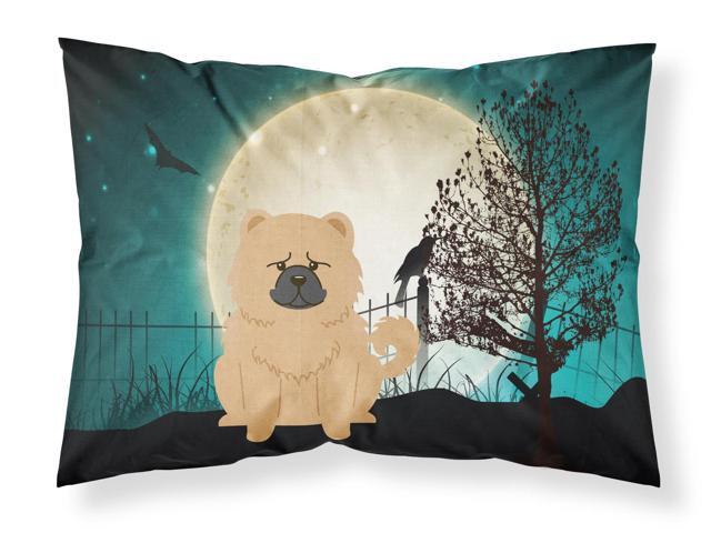 Halloween Scary Chow Chow Cream Fabric Standard Pillowcase BB2334PILLOWCASE