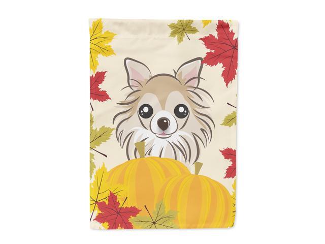 Chihuahua Thanksgiving Flag Canvas House Size BB2057CHF