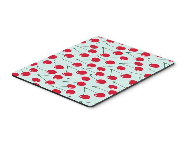 Cherries on Blue Mouse Pad Hot Pad or Trivet BB5148MP