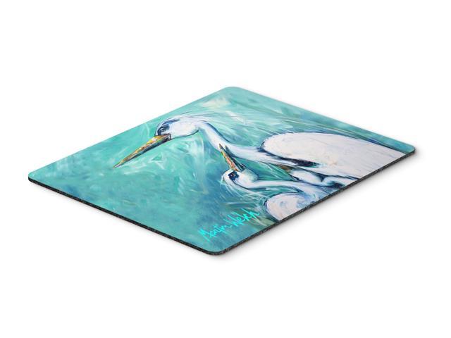Mother's Love White Crane Mouse Pad Hot Pad or Trivet MW1159MP