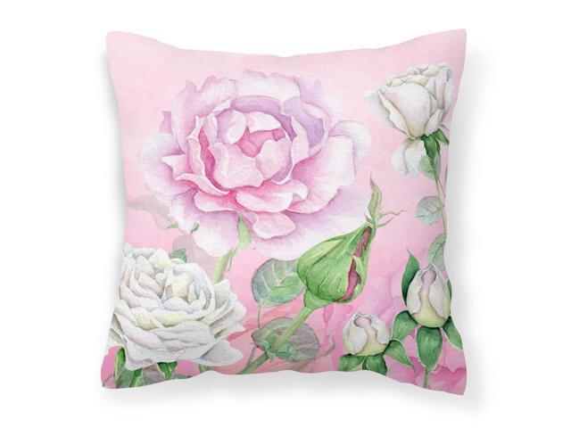 Rose Garden Fabric Decorative Pillow BB7447PW1818