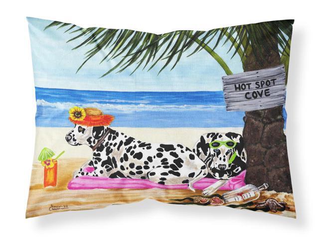 Hot Spot Cove Beach Dalmatian Fabric Standard Pillowcase AMB1342PILLOWCASE