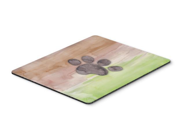 Dog Paw Watercolor Mouse Pad Hot Pad or Trivet BB7359MP