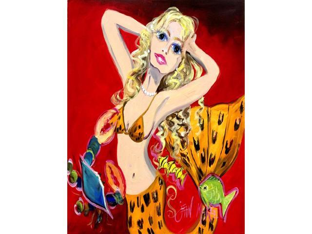 Red Mermaid Flag Garden Size JMK1181GF