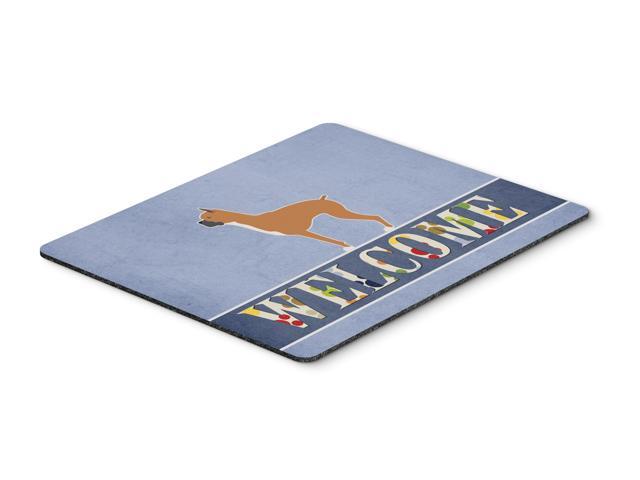 Boxer Welcome Mouse Pad Hot Pad or Trivet BB5557MP