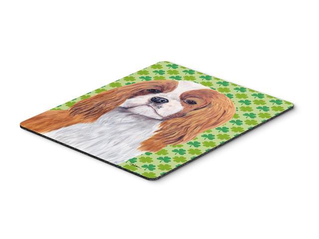 Cavalier Spaniel St Patrick's Day Shamrock Mouse Pad Hot Pad or Trivet