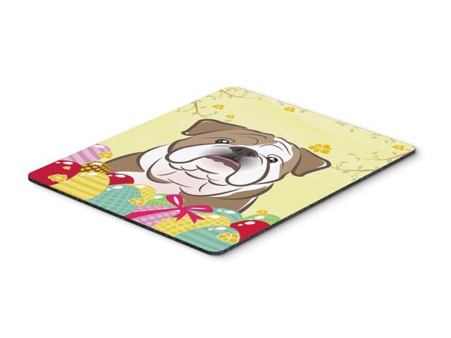 English Bulldog Easter Egg Hunt Mouse Pad Hot Pad or Trivet BB1901MP