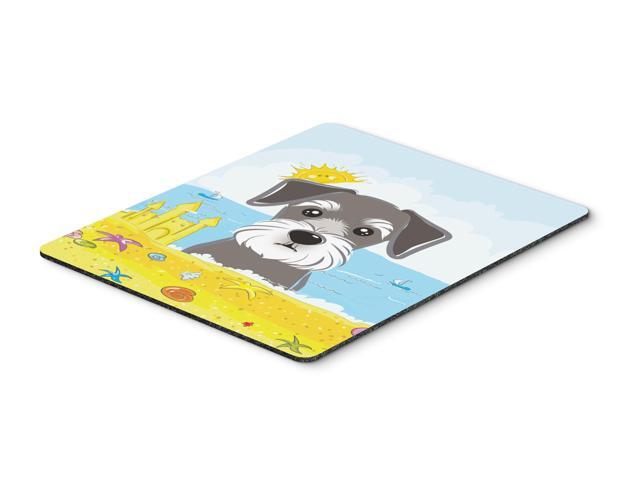 Schnauzer Summer Beach Mouse Pad Hot Pad or Trivet BB2074MP