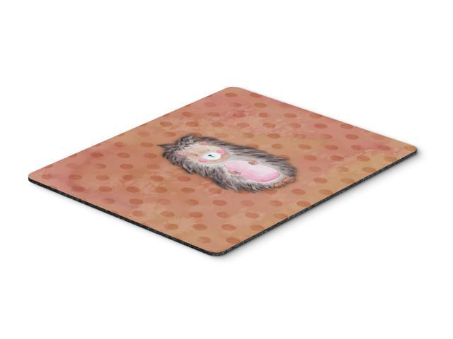 Polkadot Hedgehog Watercolor Mouse Pad Hot Pad or Trivet BB7378MP